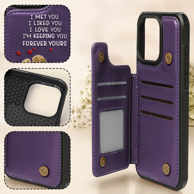 Gift For Couples,Gift For Husband,Gift For Wife,Gift For Girlfriend,LGBT,Love - Together And Forever Yours - Personalized Leather Flip Wallet Phone Case