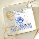 Gift For Bestie, Love - Toile Birth Flower It Takes A Long Time To Grow An Old Friend - Personalized Ring Dish