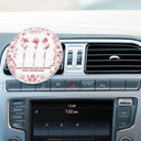 Gift For Bestie, Old Best friends, Gift For Sisters, Happy - Toile De Jouy Birth Flower Grow An Old Friend - Personalized Acrylic Car Vent Clip