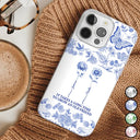 Gift For Yourself,Gift For Women,Gift For Bestie,Old Best friends,Love - Toile De Jouy Birth Flower Grow An Old Friend - Personalized Clear Phone Case
