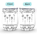 Gift For Bestie,Old Best friends,Love - Toile De Jouy Birth Flower Grow An Old Friend - Personalized Wine Tumbler
