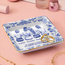 Gift For Women, Gift For Bestie, Old Best friends, Love - Toile De Jouy Grow An Old Friend - Personalized Ring Dish