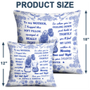 Gift For Women,Gift For Aunt,Gift For Mother,Gift For Daughter,Gift For Sisters,Gift For Sibling,Gift For Bestie,Love - Toile De Jouy Wishes Hope Love And Light - Personalized Pillow