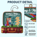 Gift For Couples,Gift For Yourself,LGBT - Travel Bucket List Couple - Personalized Acrylic Car Hanger