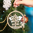 Travel,Christmas,Gift For Couples,Gift For Husband,Gift For Wife,Gift For Boyfriend,Gift For Girlfriend,Happy - Travel Couple Goal, Destination Of All Year - Personalized 2-Layered Mix Ornament