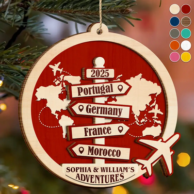 2-Layered Wooden Ornament