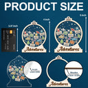 Travel,Gift For Yourself,Happy,Christmas - Travel Goal, Destination Of The Year - Personalized 2-Layered Mix Ornament