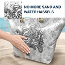 Gift For Grandma, Summer, Adorable, Icon - Turtle Grandma Mom And Kids - Personalized Beach Bag