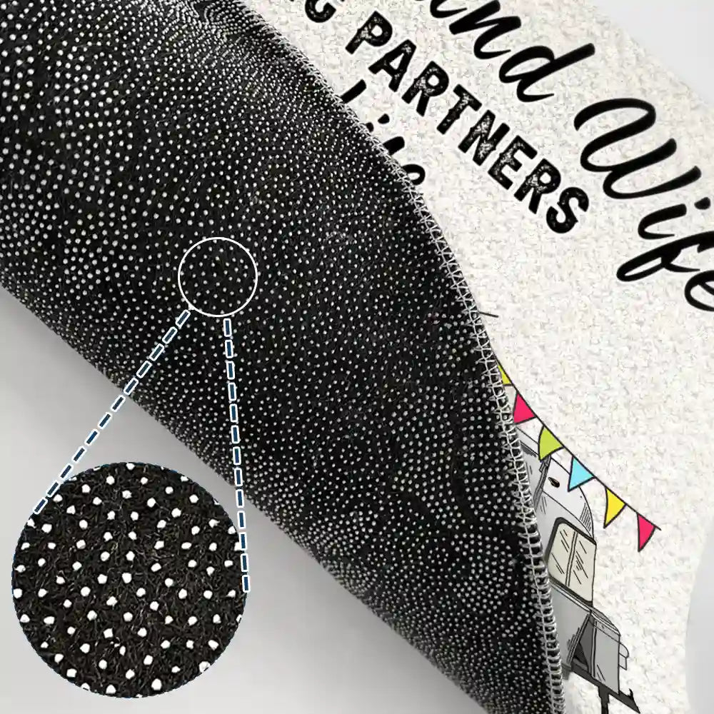 Home Is Where We Park It - Gift For Camping Lovers - Personalized Custom Doormat