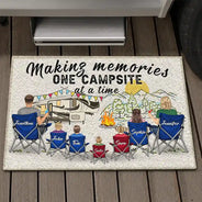 Making Memories One Campsite At A Time - Camping Family Gift - Personalized Doormat