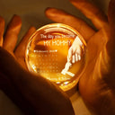 Calendar Our First Mother's Day Father's Day The Day You Became My Mom Dad - Personalized Crystal Globe Lamp