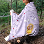 Christmas,Christian,Gift For Yourself - Christian Affirmation Bible Verse - Personalized Fleece Blanket, Sherpa Blanket