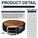 Gift For Father,Dad - Children,Funny - Used To Live In Your Balls - Personalized Engraved Leather Belt