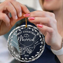 Gift For Couples,Gift For Husband,Gift For Wife,Gift For Boyfriend,Gift For Girlfriend,LGBT,Married ,Engaged,Love,Christmas - Couple Holding Hands We Got This - 3D Silver Effect Printed, Personalized Circle Glass Ornament