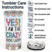 Dog Mom - Gift For Dog Lovers - Personalized Custom Tumbler