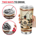 Baseball Dear Dad Thank You For Teaching Me - Father Gift - Personalized Custom Tumbler