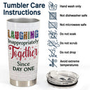 Work Made Us Colleagues But Our Potty Mouths - Christmas Gift For Best Friends And Colleagues - Personalized Custom Tumbler