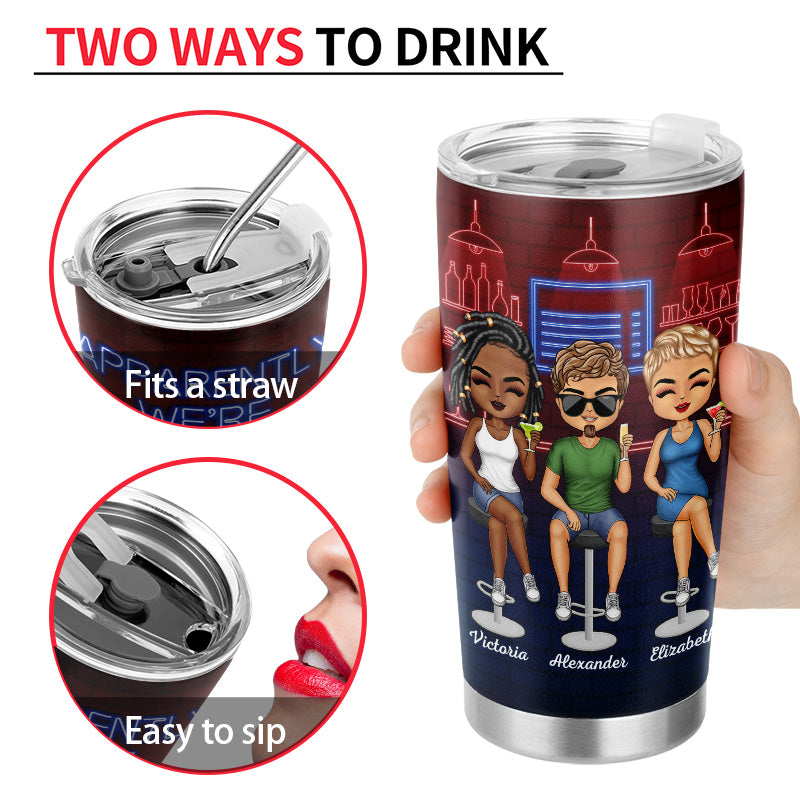 We're Not Sugar And Spice And Everything Nice We're Sage And Hood Party Club Best Friends - Bestie BFF Gift - Personalized Custom Tumbler
