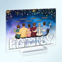 Besties Brothers Sisters Siblings Forever The Greatest Starry - Gift For Family & Friends - Personalized Custom Horizontal Rectangle Acrylic Plaque