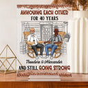 Annoying Each Other For Years And Still Going Strong - Anniversary, Birthday Gift For Lover, Husband, Wife, Couple - Personalized Custom Vertical Rectangle Acrylic Plaque