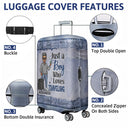 Just A Girl Boy Who Loves Traveling Adventure - Gift For Traveling Lovers - Personalized Custom Luggage Cover