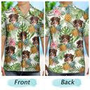 Custom Photo Funny Family Pet Face Tropical Fruit - Gift For Men, Dog And Cat Lovers - Personalized Custom Hawaiian Shirt