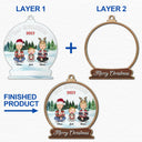 Our Grandkids Children - Christmas Gift For Family, Grandma, Grandpa, Grandparents - Personalized 2-Layered Mix Ornament