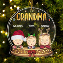 Grandma Nana Gigi Grandkids - Christmas, Loving Gift For Grandmother, Grandparents - Personalized Custom Shaped Acrylic Ornament