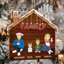 Family Siblings Forever - Christmas Gift For Parents, Sisters, Brothers, Besties, Best Friends, Colleagues - Personalized Custom Shaped Wooden Ornament