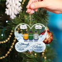 Always On My Mind Forever In My Heart Forever Loved - Christmas Memorial Gift - Personalized Custom Shaped Acrylic Ornament