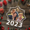 Custom Photo Snowflake - Christmas, Lovely Gift For Family, Couple, Bestie, Pet Lovers - Personalized Custom Shaped Acrylic Ornament