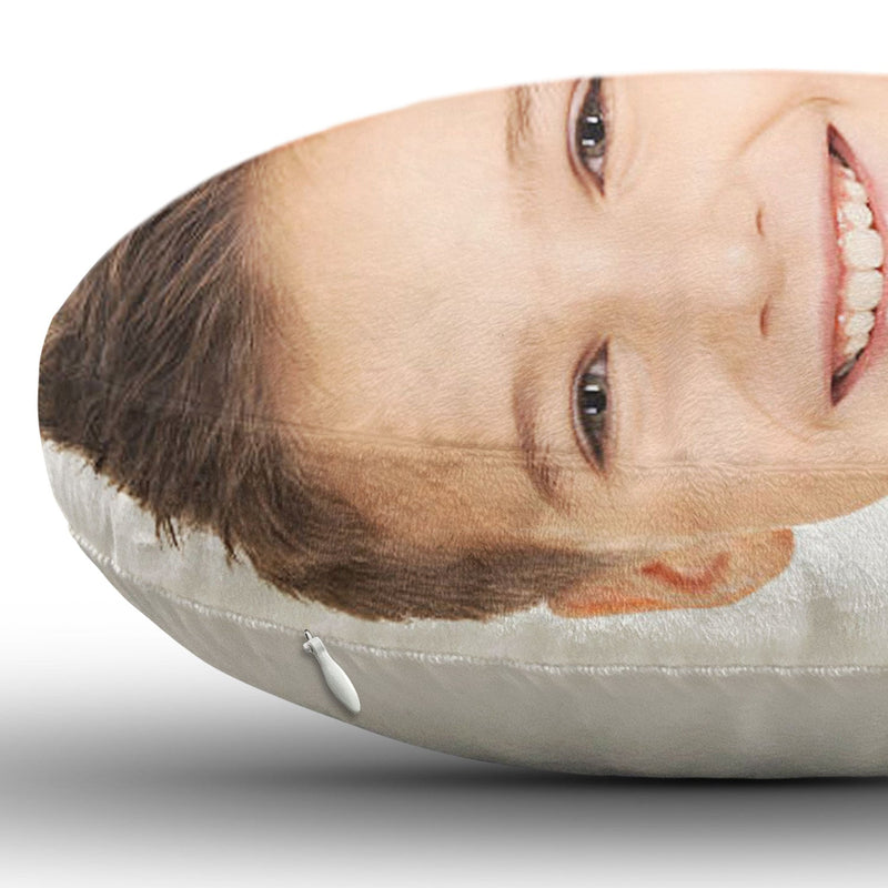 Custom Photo Funny Face Flat Art Family - Gift For Kids, Parents, Siblings - Personalized Custom Shaped Pillow
