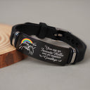 You Left Paw Prints On My Heart - Memorial Gift For Dog Lovers, Dog Mom, Dog Dad - Personalized Engraved Bracelet