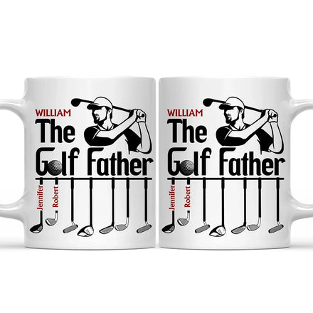 The Golf Father Funny Golfer Dad - Personalized Mug
