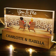 Together You And Me We Got This - Personalized Rectangle LED Light
