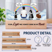 I Miss You I Know Pet Memorial - Personalized Rectangle LED Light