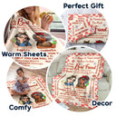 Best Friends Forever Connected By Heart - Personalized Fleece Blanket, Sherpa Blanket