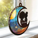 I Love You To The Moon And Back - Personalized Window Hanging Suncatcher Ornament