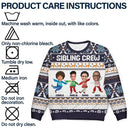 Gift For Sibling, Gift For Sisters, Gift For Brothers - Custom Photo Cousin Crew Family - Personalized Unisex Ugly Sweater