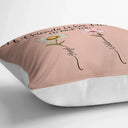 Gift For Bestie, Old Best friends, Gift For Sisters - It Takes A Long Time To Grow An Old Friend Birth Flower - Personalized Pillow