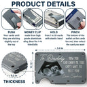 New Dad, Gift For Father, Gift For Husband - Custom Photo From The Bump Now You Can Carry Me Too - Personalized Card Wallet With Money Clip
