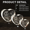 Memorial, Pet Lovers - Pet Memorial A Piece At The Rainbow Bridge - Personalized Crystal Heart