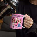 Gift For Couples, Gift For Husband, Gift For Wife, Happy - Y2K Bestie Sister Forever 3D Inflated Effect Printed Mug, Personalized White Edge-to-Edge Mug