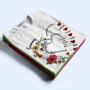 Gift For Grandma, Love, Gift For Mother - Mom's Grandma's Sweethearts Flower - Personalized T Shirt