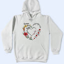 Gift For Grandma, Love, Gift For Mother - Mom's Grandma's Sweethearts Flower - Personalized T Shirt
