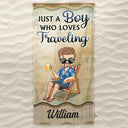 Just A Girl Who Loves Beaches Swimming Picnic Vacation Traveling - Birthday, Funny Gift For Her, Him, Besties, Family - Personalized Custom Beach Towel