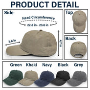 Baseball Dad - Personalized Vintage Washed Denim Cap