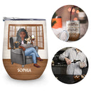 Thank You Best Dog Mom Ever - Mother Gift - Personalized Custom Wine Tumbler