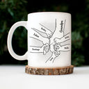 Hand In Hand, I Will Always Protect You - Birthday, Loving Gift For Mom, Dad, Papa, Nana, Grandma, Grandpa - Personalized Custom Mug