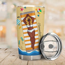 The Beach The Pool Is Calling And I Must Go - Birthday, Vacation, Traveling Gift For Woman, Man - Personalized Custom Tumbler